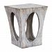25427 - Uttermost - Vernen - 25 inch Accent Table Aged White Finish - Vernen