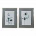 33688 - Uttermost - Midnight Blossoms - 35 inch Framed Print (Set of 2) Silver/Slate Blue Finish - Midnight Blossoms