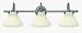 50030AN - Hinkley Lighting - Congress - Three Light Bath Bar Antique Nickel Finish with Etched Opal Glass -
