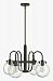 3044OZ - Hinkley Lighting - Congress - Four Light Chandelier Oil Rubbed Bronze Finish with Hand Blown Clear Glass -