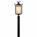 1141OL-GU24 - Hinkley Lighting - Casa - One Light Outdoor Medium Post Light Light Amber Etched 26W GU24Olde Black Finish - Casa