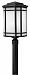 1271VK-LED - Hinkley Lighting - Cherry Creek - One Light Outdoor Post Top/Pier Mount 15W LED Vintage Black Finish with White Linen Glass -