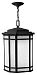 1272VK-GU24 - Hinkley Lighting - Cherry Creek - One Light Outdoor Hanging Lantern 26W GU24 Vintage Black Finish with White Linen Glass - Cherry Creek