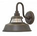 1194OZ - Hinkley Lighting - Troyer - One Light Outdoor Medium Wall Mount Oil Rubbed Bronze Finish with Ribbed Clear Glass -