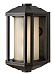 1396BZ-GU24 - Hinkley Lighting - Castelle - One Light Outdoor Wall Mount GU24 Bronze Finish with Ribbed Etched Amber Cylinder Glass - Castelle