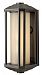 1395BZ-GU24 - Hinkley Lighting - Castelle - One Light Large Outdoor Wall Mount GU24 Bronze Finish with Ribbed Etched Amber Cylinder Glass - Castelle
