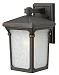 1350OZ - Hinkley Lighting - Stratford - One Light Small Outdoor Wall Mount Oil Rubbed Bronze Finish with White Linen Glass - Stratford