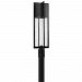 1321BK-LED - Hinkley Lighting - Shelter - One Light Outdoor Post Mount LEDBlack Finish with Clear Seedy Glass - Dwell