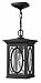 1492BK-GU24 - Hinkley Lighting - Randolph - One Light Outdoor Hanging Lantern GU24Black Finish with Clear Seedy/Etched Seedy Glass -