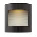 1659SK - Hinkley Lighting - Luna - 9 Inch 15W 1 LED Outdoor Small Wall Mount Satin Black Finish with Etched Glass -