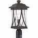 P540011-020 - Progress Lighting - Abbott - One Light Outdoor Post Lantern Antique Bronze Finish with Clear Seeded Glass - Abbott