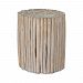 25439 - Uttermost - Tectona - 24 inch End Table Bleached Driftwood/Natural Wood Grain Finish - Tectona