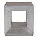 24878 - Uttermost - Flair - 21.25 inch Cube Table Antique Silver Leaf Finish with Antique Mirror Glass - Flair