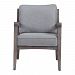 23509 - Uttermost - Jirina - 24 inch Accent Chair Light Gray Wire Brushed/Light Seafoam Woven Blend Fabric Finish - Jirina