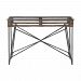 24874 - Uttermost - Ryne - 51.63 inch Industrial Console Table Fir Wood/Iron Finish with Clear Tempered Glass - Ryne