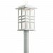 49832WH - Kichler Lighting - Beacon Square - One Light Outdoor Post Lantern White Finish with Clear Hammered Glass - Beacon Square