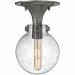3149AN-CS - Hinkley Lighting - Congress - One Light Globe Flush Mount Antique Nickel Finish with Clear Seedy Glass - Congress