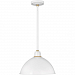 10685GW - Hinkley Lighting - Foundry - 16 Inch One Light Outdoor Large Hanging Lantern Gloss White/Brass Finish - Foundry