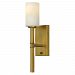 3581VS - Hinkley Lighting - Margeaux - One Light Plug-in Wall Sconce Vintage Brass Finish with Etched Opal Glass - Margeaux