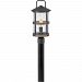 2687DZ - Hinkley Lighting - Lakehouse - One Light Outdoor Medium Post Top/Pier Lantern Aged Zinc/Driftwood Grey Finish with Clear Seedy Glass - Lakehouse