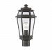 5-23004-141 - Savoy House - Holbrook - One Light Outdoor Post Lantern Textured Bronze/Gold Finish with Clear Glass - Holbrook