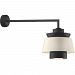 AE16LED18BKSGW3LM30 - Troy Lighting - Aero - 16 Inch 18W 1 LED Multi Shade Wall Sconce with Miter Arm 30" Black Finish with Semi Gloss White Shade - Aero