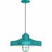 5DNC16MFGGTTL-BC - Troy Lighting - Nostalgia - 16 Inch One Light Pendant with Wire Guard Tahitian Teal Finish with Frosted Glass - Nostalgia