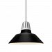 5DHM20MBKPNA-BC - Troy Lighting - Heavy Metal - 20 Inch One Light Pendant with Cast Aluminum Top Painted Natural Aluminum Finish with Gloss Black Aluminum Shade - Heavy Metal