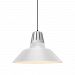 5DHM20MWTPNA-BC - Troy Lighting - Heavy Metal - 20 Inch One Light Pendant with Cast Aluminum Top Painted Natural Aluminum Finish with Gloss White Aluminum Shade - Heavy Metal