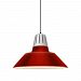 5DHM20MRDPNA-BC - Troy Lighting - Heavy Metal - 20 Inch One Light Pendant with Cast Aluminum Top Painted Natural Aluminum Finish with Red Aluminum Shade - Heavy Metal