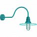 RW18MCGGTTL3SL30 - Troy Lighting - Radial Wave - 18 Inch One Light Wall Sconce with Small Loop Arm and Wire Guard 30" Tahitian Teal Finish with Clear Glass - Radial Wave