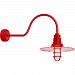 RW16MCGGRD3SL30 - Troy Lighting - Radial Wave - 16 Inch One Light Wall Sconce with Small Loop Arm and Wire Guard 30" Red Finish with Clear Glass - Radial Wave