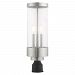 20728-91 - Livex Lighting - Hillcrest - Three Light Outdoor Post Top Lantern Brushed Nickel Finish with Clear Glass - Hillcrest