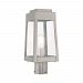 20853-91 - Livex Lighting - Oslo - One Light Outdoor Post Top Lantern Brushed Nickel Finish with Clear Glass - Oslo