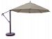 899ab49dv - Galtech International - 13' Cantilever Round Umbrella 49: Cocoa AB: Antique BronzeSunbrella Solid Colors -