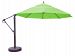 899ab46dv - Galtech International - 13' Cantilever Round Umbrella 46: Parrot AB: Antique BronzeSunbrella Solid Colors -