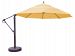 899ab45dv - Galtech International - 13' Cantilever Round Umbrella 45: Buttercup AB: Antique BronzeSunbrella Solid Colors -