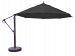 899ab50dv - Galtech International - 13' Cantilever Round Umbrella 50: Black AB: Antique BronzeSunbrella Solid Colors - Quick Ship -