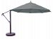 899ab66dv - Galtech International - 13' Cantilever Round Umbrella 66: Coal AB: Antique BronzeSunbrella Solid Colors -