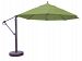 899ab67dv - Galtech International - 13' Cantilever Round Umbrella 67: Fern AB: Antique BronzeSunbrella Solid Colors -