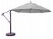 899ab55dv - Galtech International - 13' Cantilever Round Umbrella 55: Taupe AB: Antique BronzeSunbrella Solid Colors -
