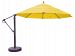899ab77dv - Galtech International - 13' Cantilever Round Umbrella 77: Sunflower Yellow AB: Antique BronzeSunbrella Solid Colors -
