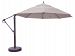 899ab85dv - Galtech International - 13' Cantilever Round Umbrella 85: Stone Linen AB: Antique BronzeSunbrella Patterns -