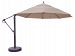 899ab87dv - Galtech International - 13' Cantilever Round Umbrella 87: Champagne Linen AB: Antique BronzeSunbrella Patterns -