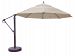 899ab97dv - Galtech International - 13' Cantilever Round Umbrella 97: Sand Dupione AB: Antique BronzeSunbrella Patterns -