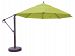 899ab61dv - Galtech International - 13' Cantilever Round Umbrella 61: Ginkgo AB: Antique BronzeSunbrella Solid Colors -