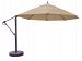 899ab80dv - Galtech International - 13' Cantilever Round Umbrella 80: Sesame Linen AB: Antique BronzeSunbrella Patterns -
