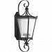 P6627-31 - Progress Lighting - Cadence - One Light Medium Outdoor Wall Lantern Black Finish with Water seeded Glass - Cadence