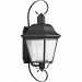 P6621-31 - Progress Lighting - Andover - One Light Outdoor Large Wall Lantern Black Finish with Water Seeded Glass - Andover