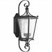 P6626-31 - Progress Lighting - Cadence - One Light Outdoor Small Wall Lantern Black Finish with Water seeded Glass - Cadence